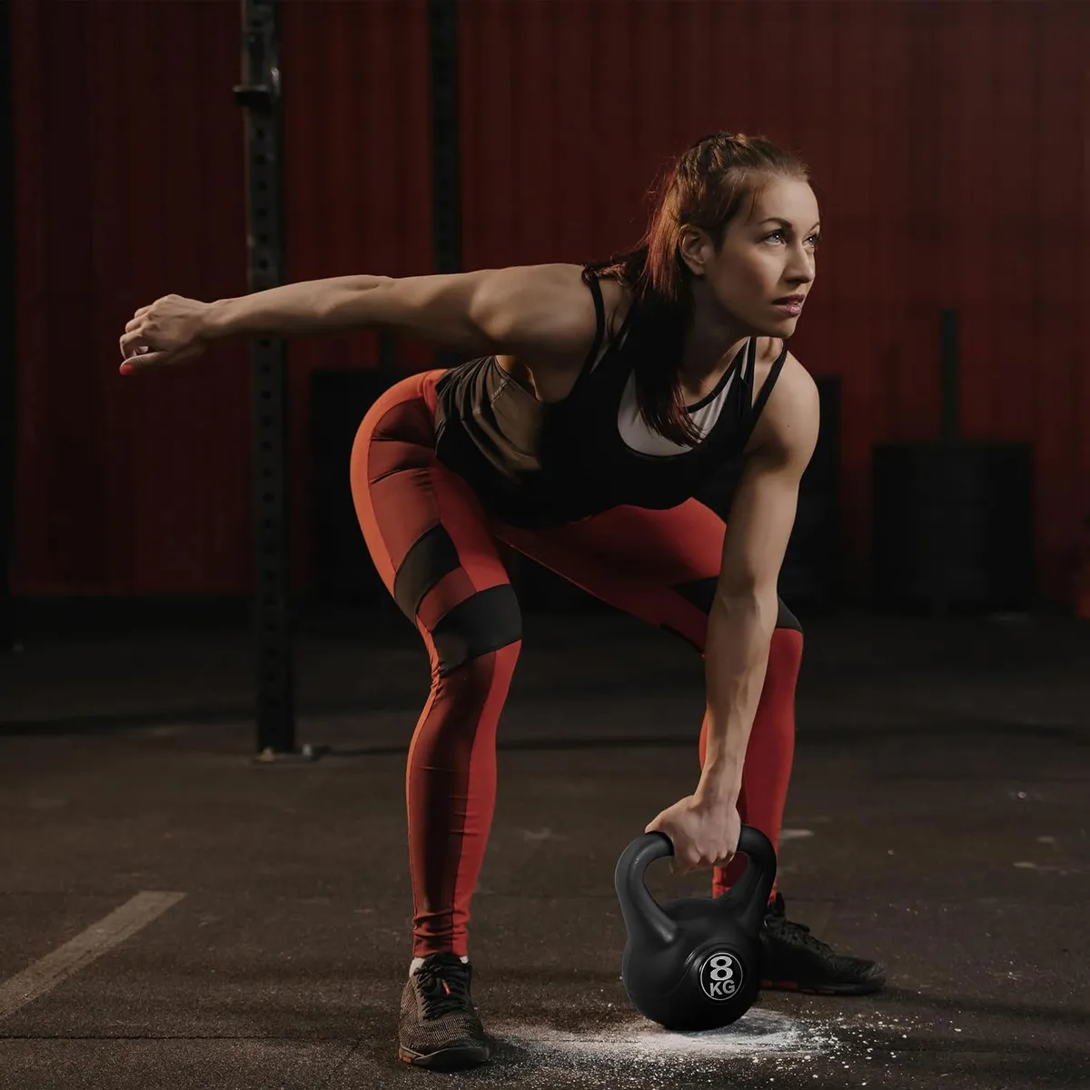 Kettlebell súlyzó, ModernHome CK-8-BC, fekete – 2. kép