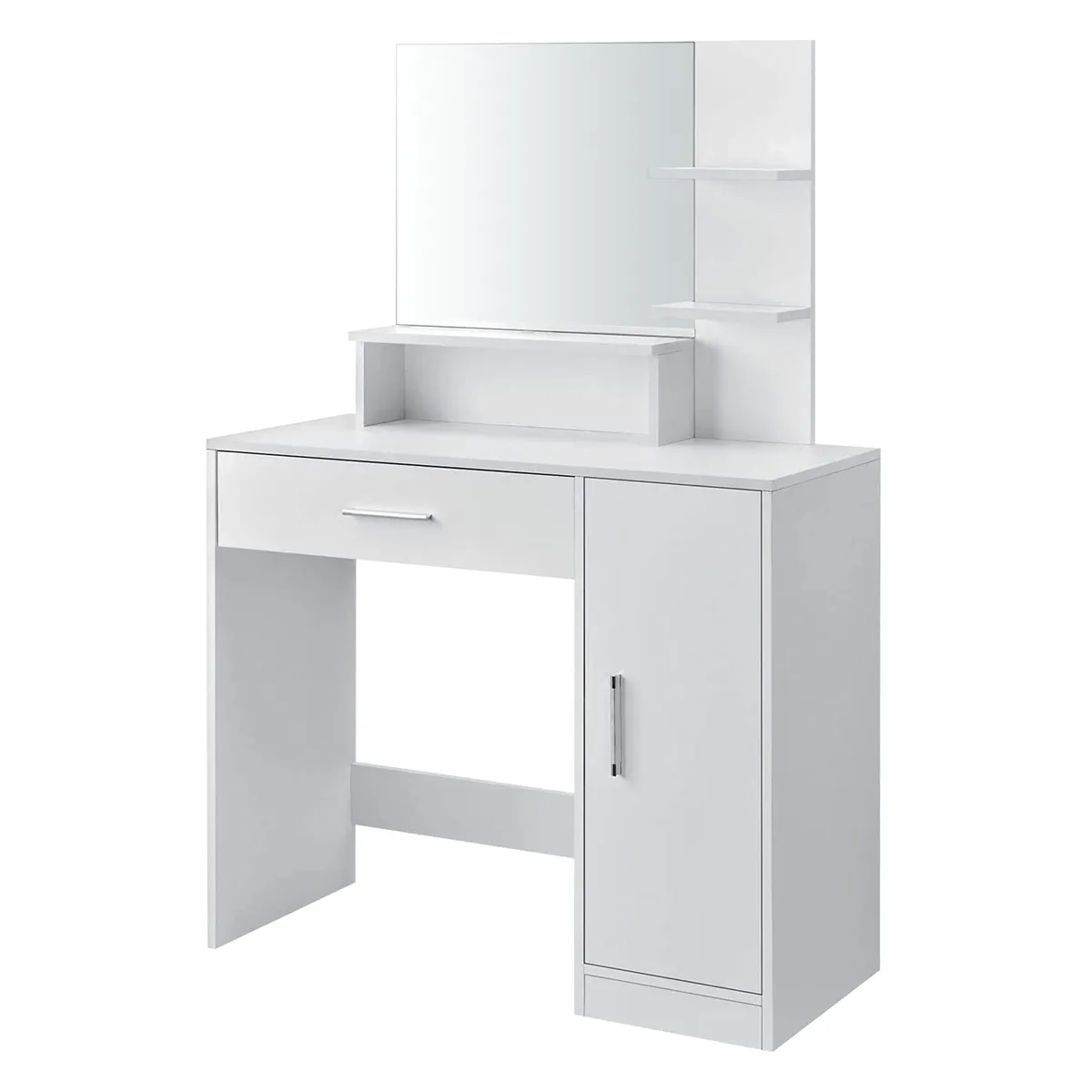 Sminkasztal, ModernHome PWJJDT0012, fehér – 1. kép