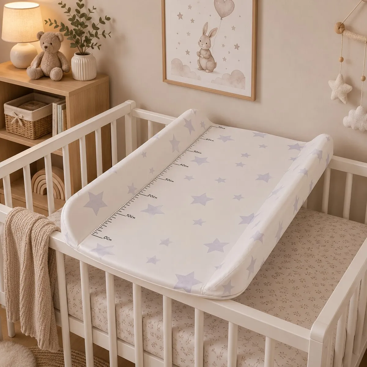 Pelenkázó lap, ECOTOYS HA-T09, csillag mintás – 4. kép Pelenkázó lap, ECOTOYS HA-T09, csillag mintás – 4. kép