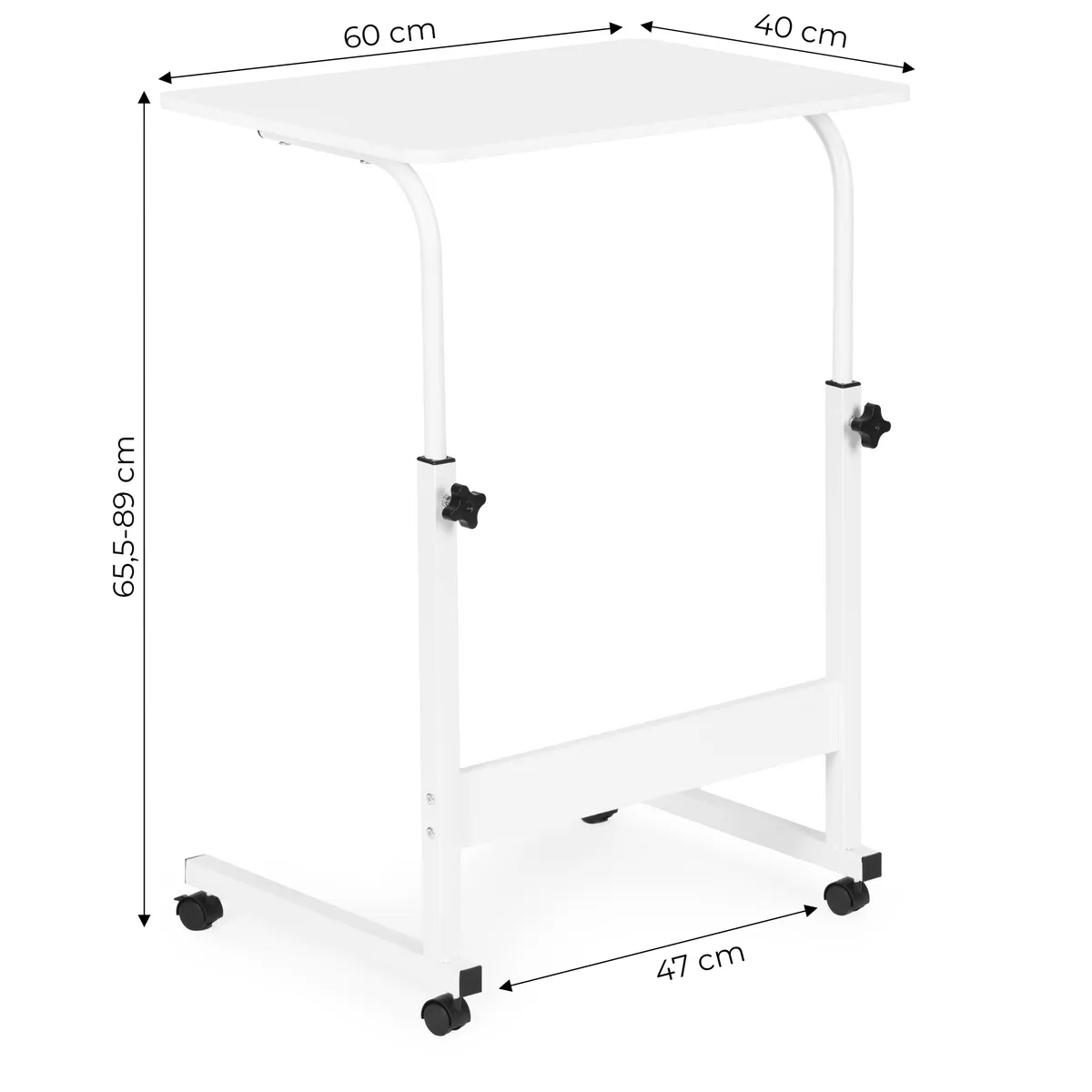 Laptopasztal, ModernHome TH-LD-5, fehér – 5. kép