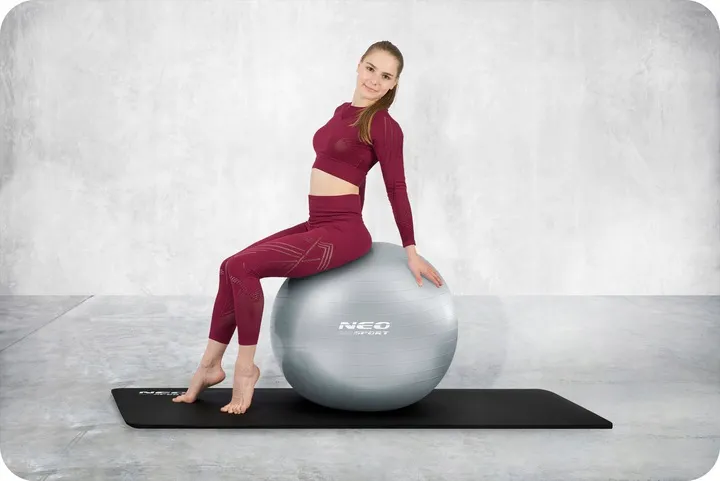 Fitnesz labda, Neo-Sport NS-952, ezüst – 3. kép Fitnesz labda, Neo-Sport NS-952, ezüst – 3. kép
