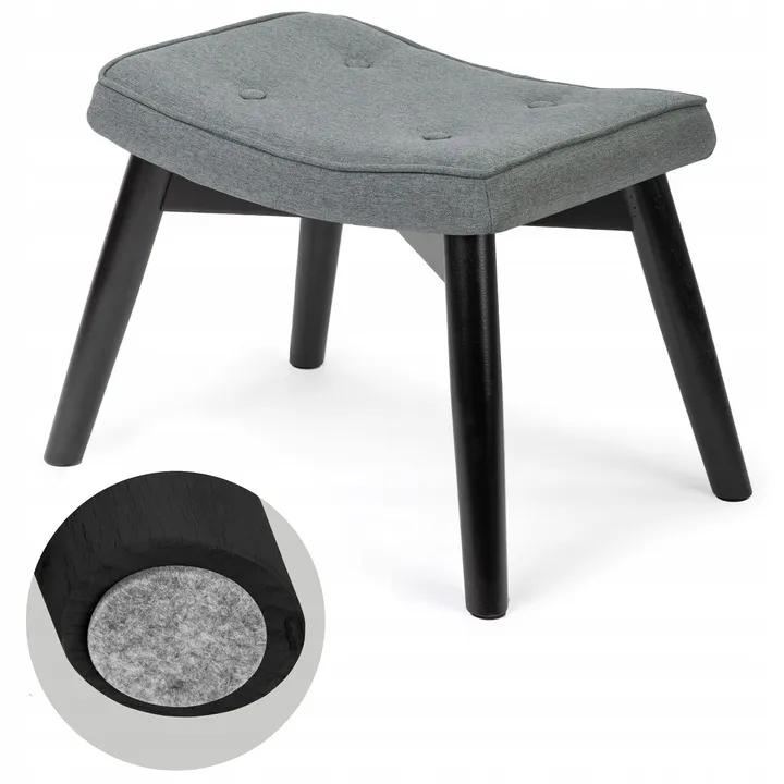 Lábtartó, Sofotel Norse, sötétszürke/fekete – 4. kép Lábtartó, Sofotel Norse, sötétszürke/fekete – 4. kép