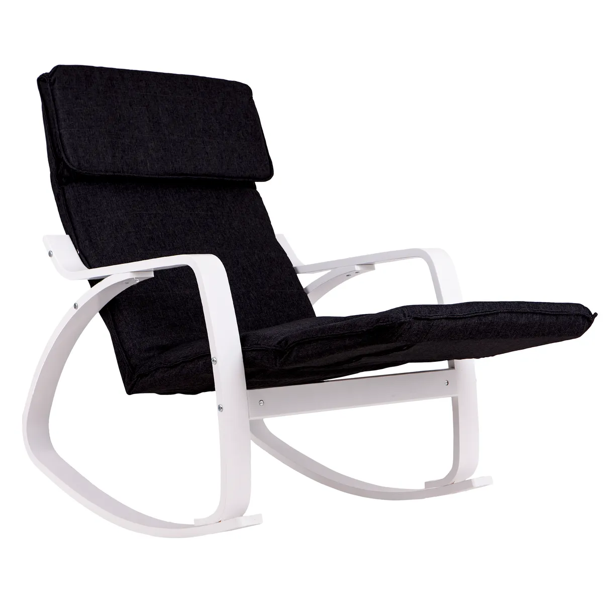Hintaszék, ModernHome TXRC-03, fekete – 2. kép Hintaszék, ModernHome TXRC-03, fekete – 2. kép