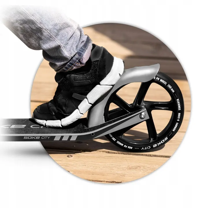 Klasszikus roller, SOKE City, szürke – 5. kép