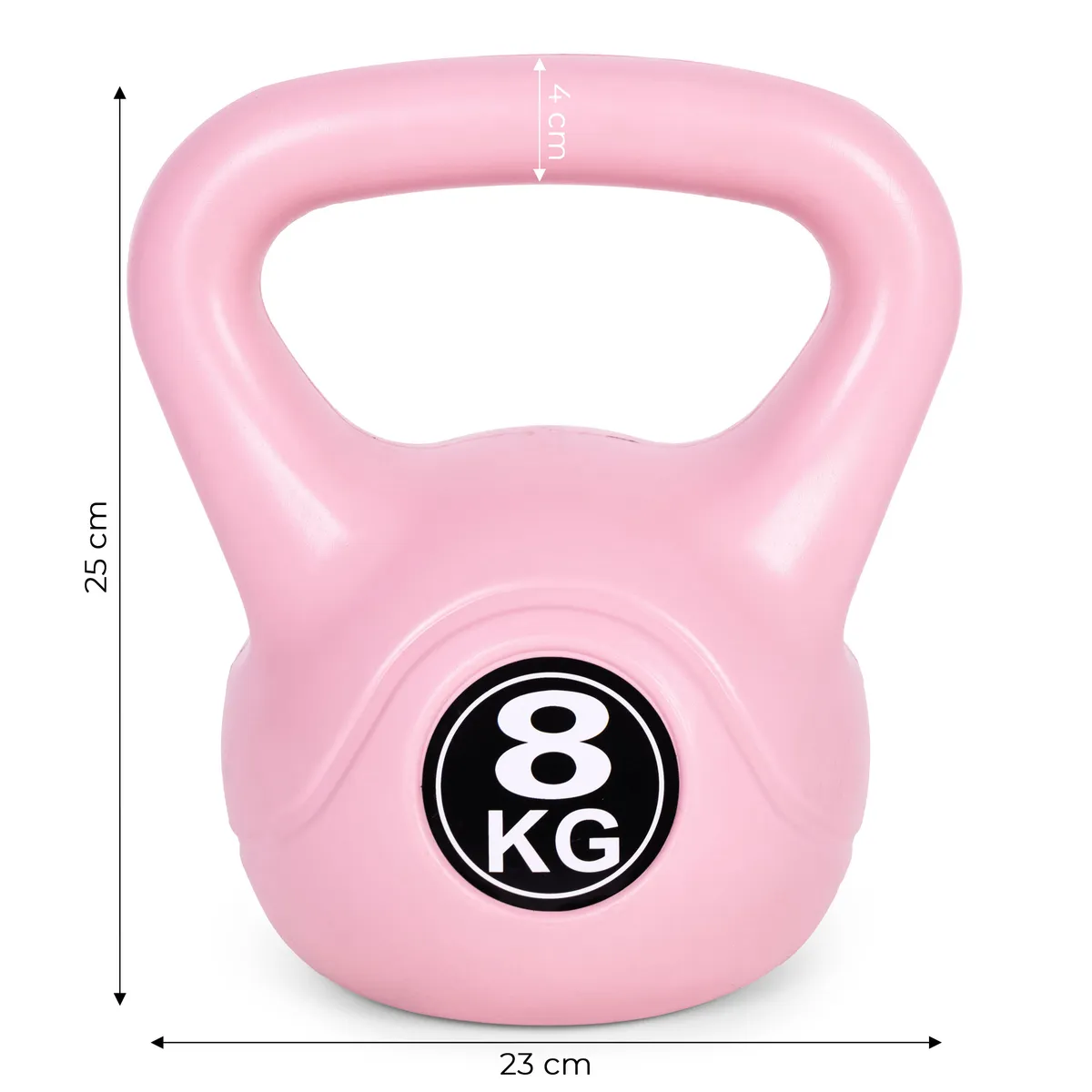 Kettlebell súlyzó, ModernHome CK-8-PK, rózsaszín – 6. kép