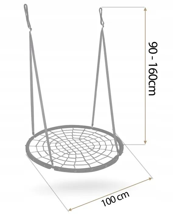 Fészekhinta, Neo-Sport NS-104, fekete – 7. kép