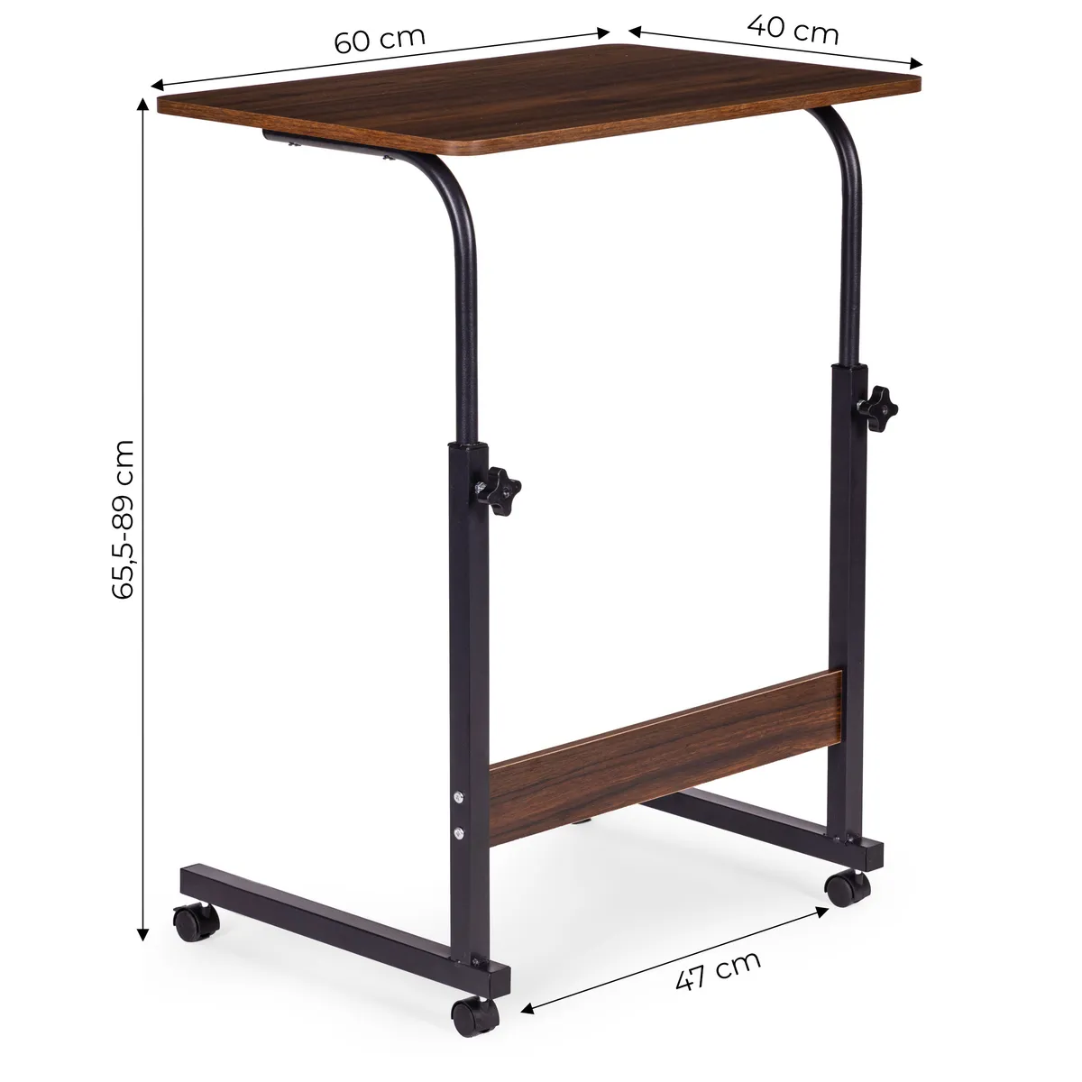 Laptopasztal, ModernHome TH-LD-15, sötét dió – 5. kép