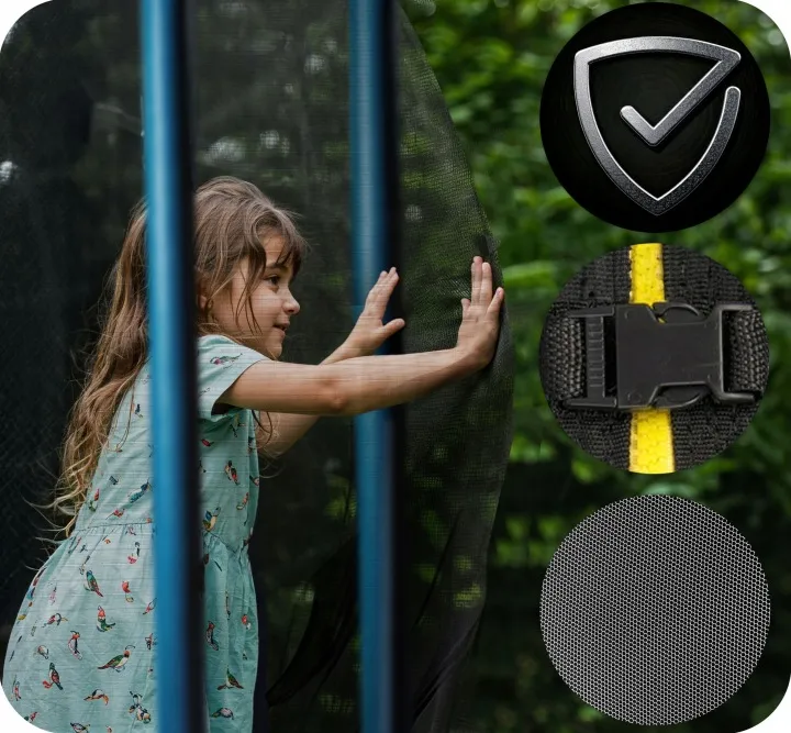 Kerti trambulin, Neo-Sport, fekete/kék – 5. kép