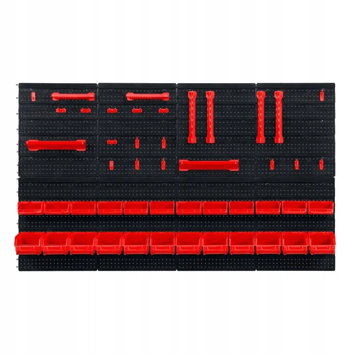 Fali szerszámtartó panel, Humberg HM-580, fekete/piros – 12. kép Fali szerszámtartó panel, Humberg HM-580, fekete/piros – 12. kép
