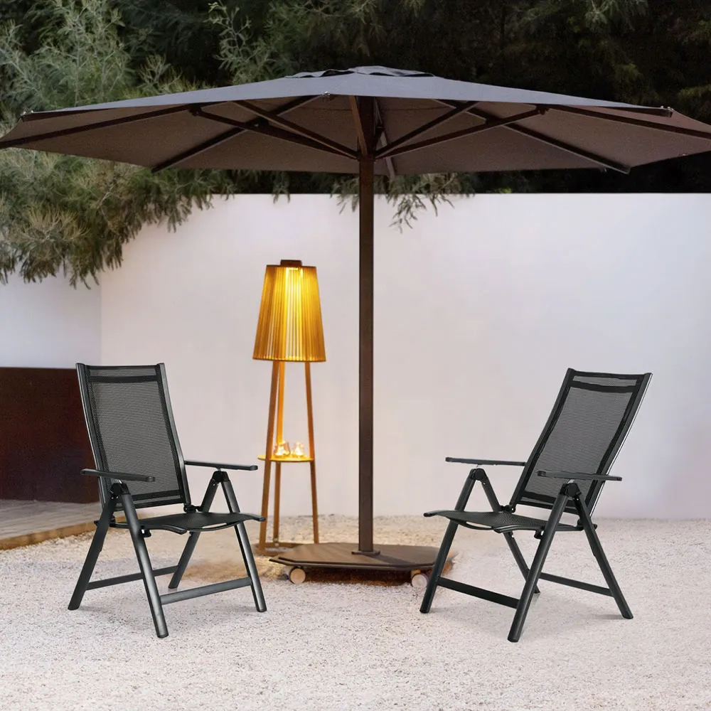 Kerti szék, MultiGarden WR1652-2, fekete – 2. kép Kerti szék, MultiGarden WR1652-2, fekete – 2. kép