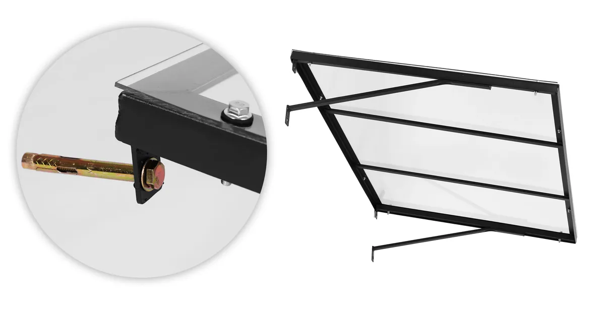 Műanyag előtető, MultiGarden AW-090, 140 x 90 cm – 4. kép