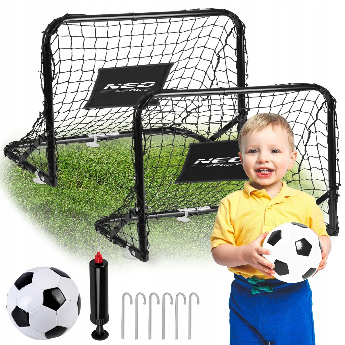 Futballkapu, Neo-Sport NS-486, 60 x 45 x 25 cm – 1. kép Futballkapu, Neo-Sport NS-486, 60 x 45 x 25 cm – 1. kép
