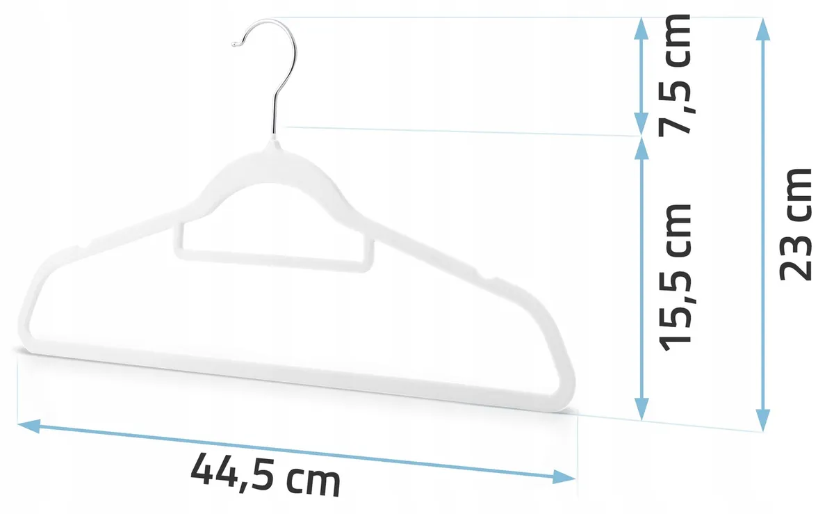 Vállfa szett, Massido MS-859, fehér – 8. kép Vállfa szett, Massido MS-859, fehér – 8. kép