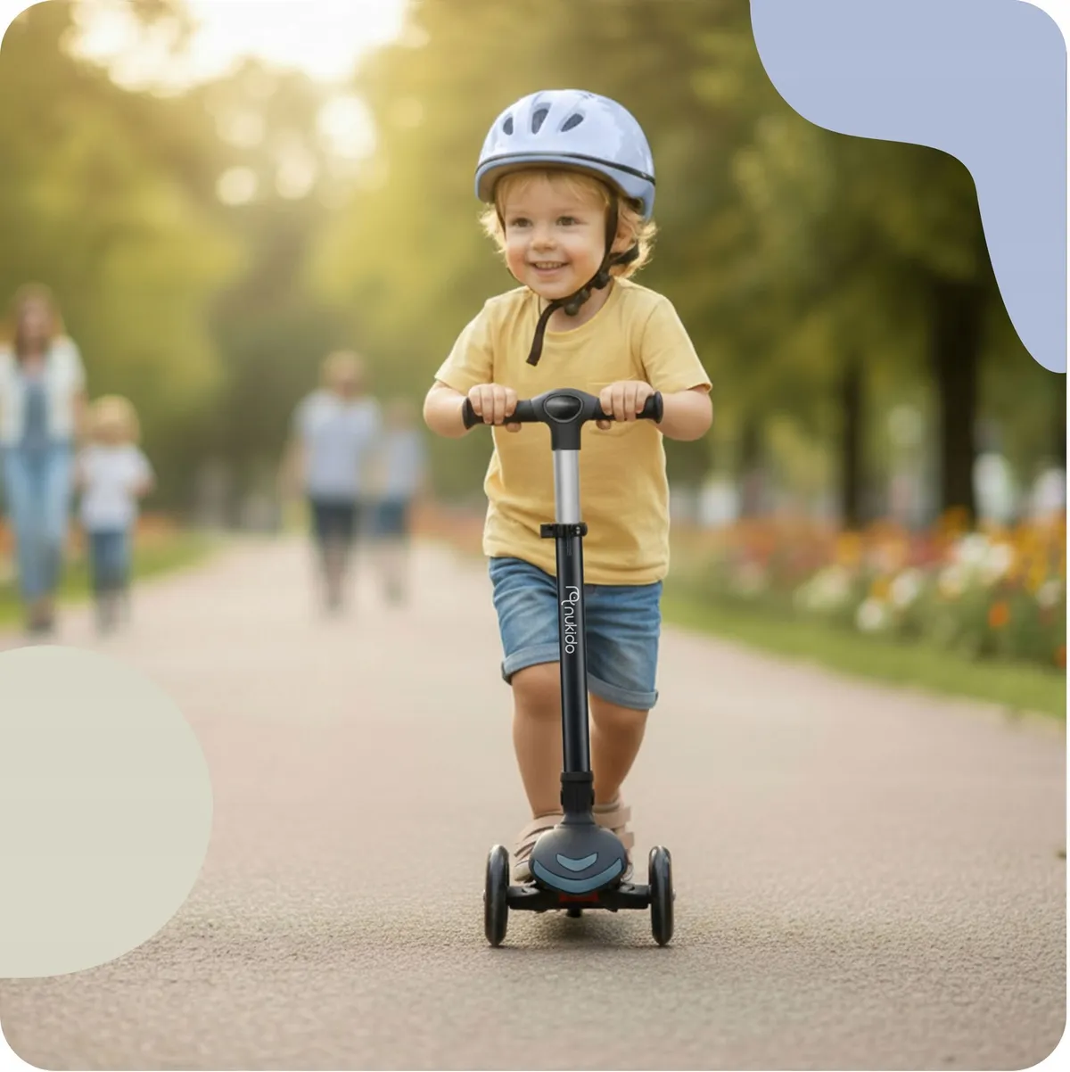 Háromkerekű roller, Nukido Flippo, fekete – 9. kép Háromkerekű roller, Nukido Flippo, fekete – 9. kép