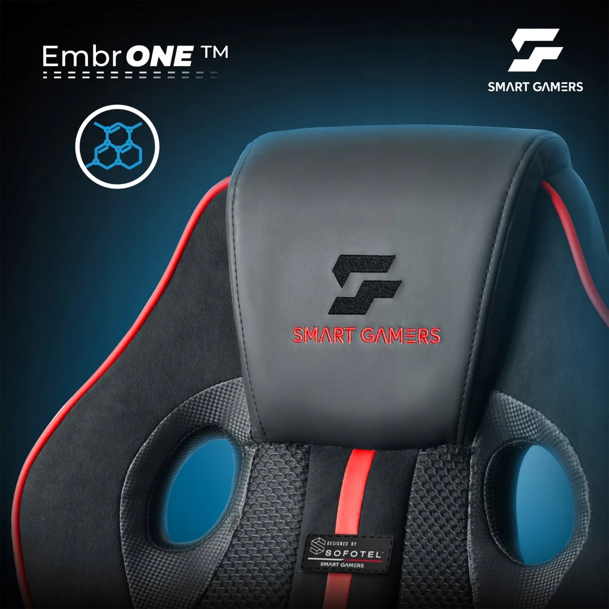 Gamer szék, Sofotel Master, fekete/piros – 6. kép Gamer szék, Sofotel Master, fekete/piros – 6. kép