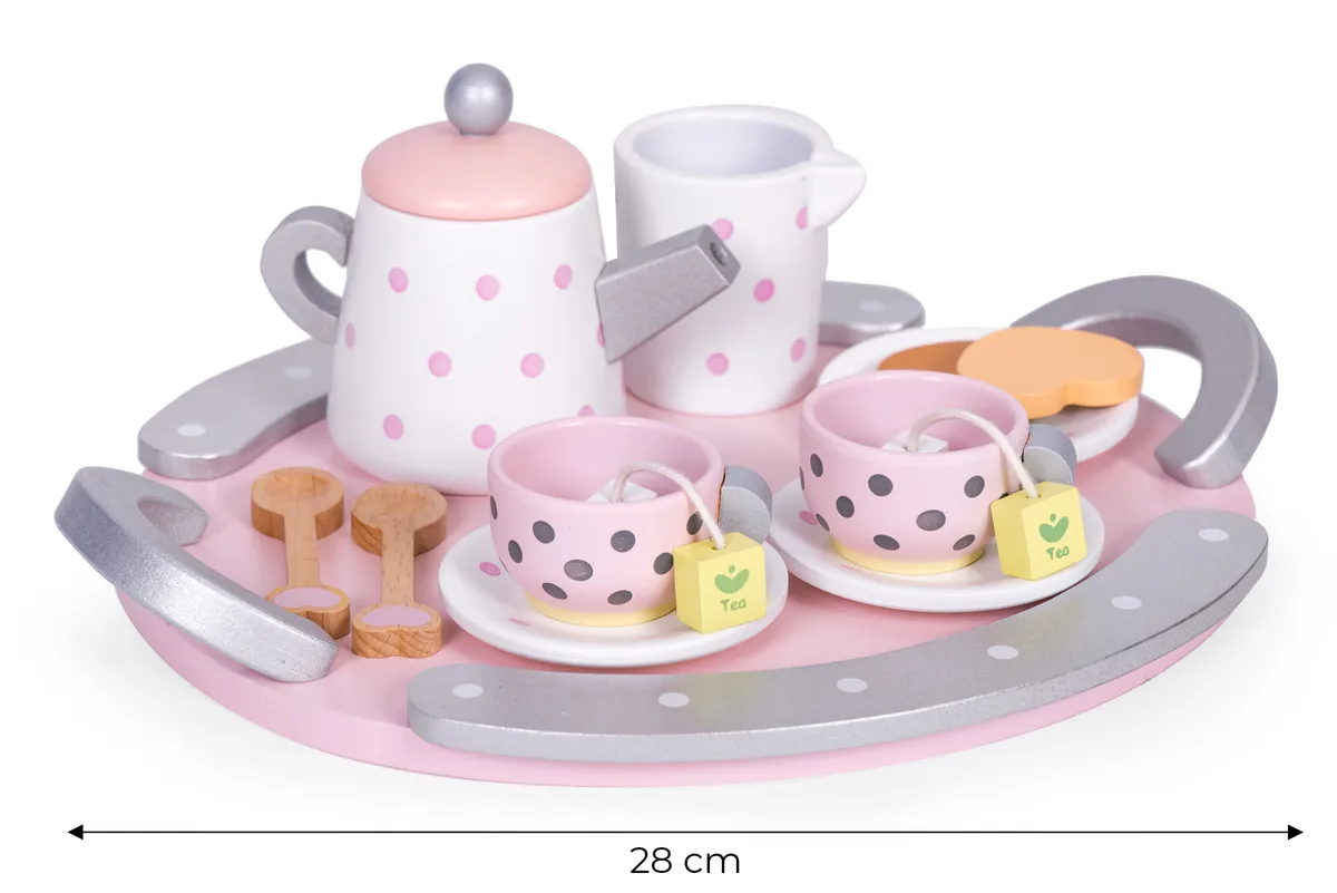 Játék teáskészlet, ECOTOYS W10D824, 15 db – 4. kép Játék teáskészlet, ECOTOYS W10D824, 15 db – 4. kép