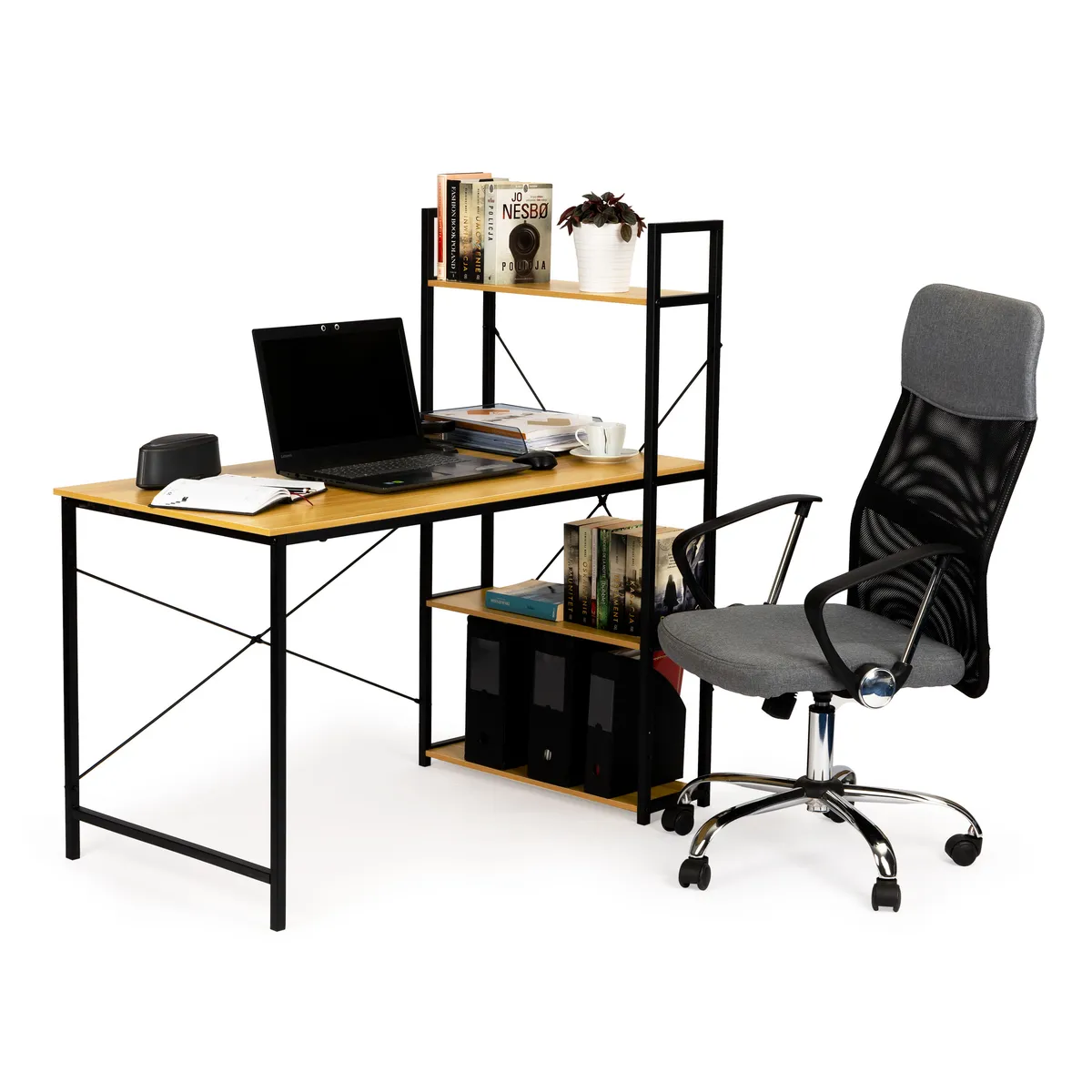 Számítógépasztal, ModernHome PJJCT002-302, 120 x 64 x 120,5 cm – 2. kép