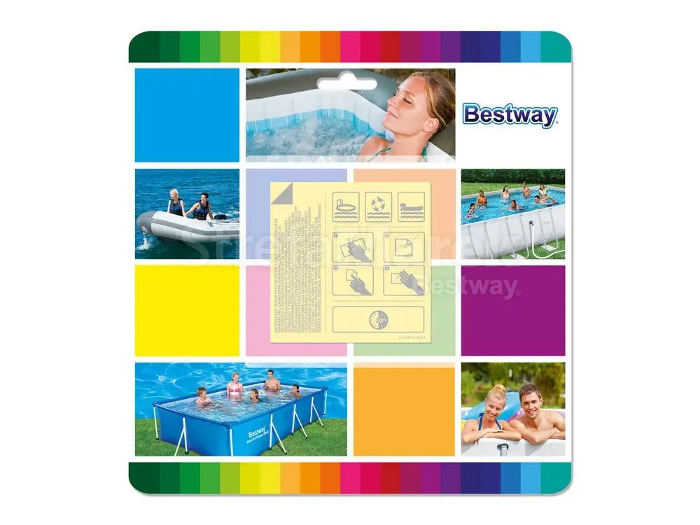 Javítótapasz készlet, BESTWAY, átlátszó – 1. kép Vízálló javítótapaszok felfújható termékekhez Bestway 62091