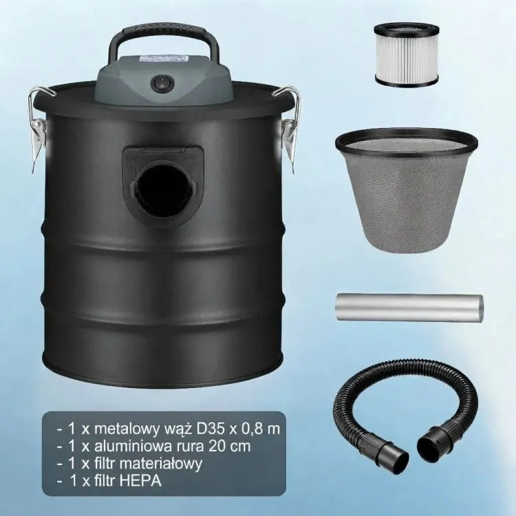 Elektromos hamuporszívó, Bauerkraft H-751, 800 W – 5. kép HEPA-szűrő