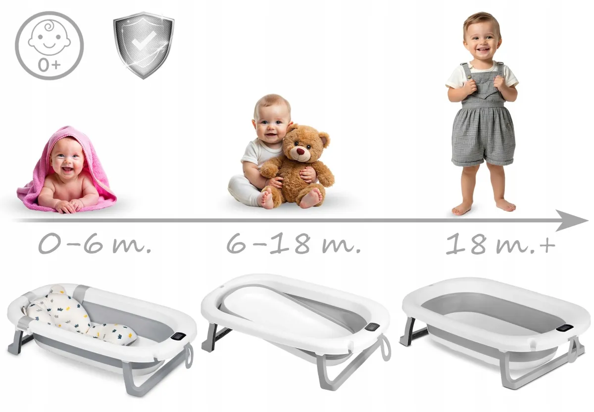 Utazó gyerekkád, Ricokids RK-287, fehér/szürke – 6. kép Utazó gyerekkád, Ricokids RK-287, fehér/szürke – 6. kép
