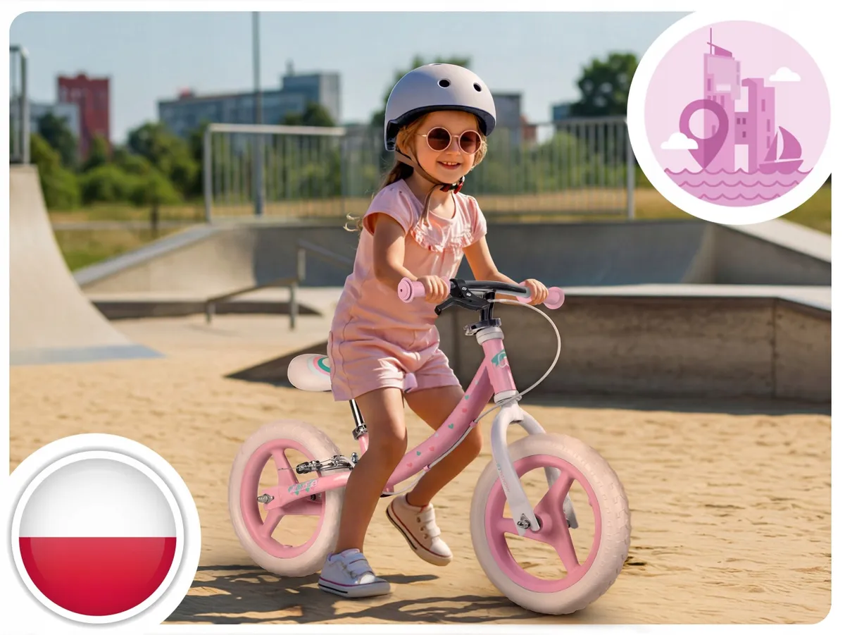 Kétkerekű futóbicikli, Ricokids Fun Adventure, rózsaszín – 8. kép Kétkerekű futóbicikli, Ricokids Fun Adventure, rózsaszín – 8. kép