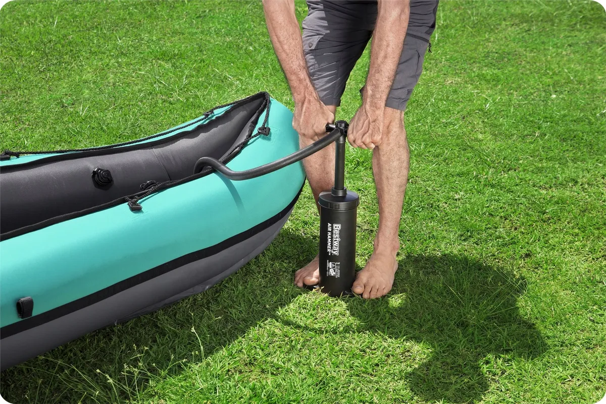 Felfújható kajak, BESTWAY Hydro-Force Ventura X2, türkiz – 7. kép Kézi pumpa