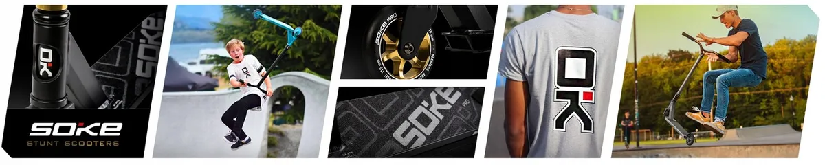 Kaszkadőr roller, SOKE PRO, arany – 1. kép
