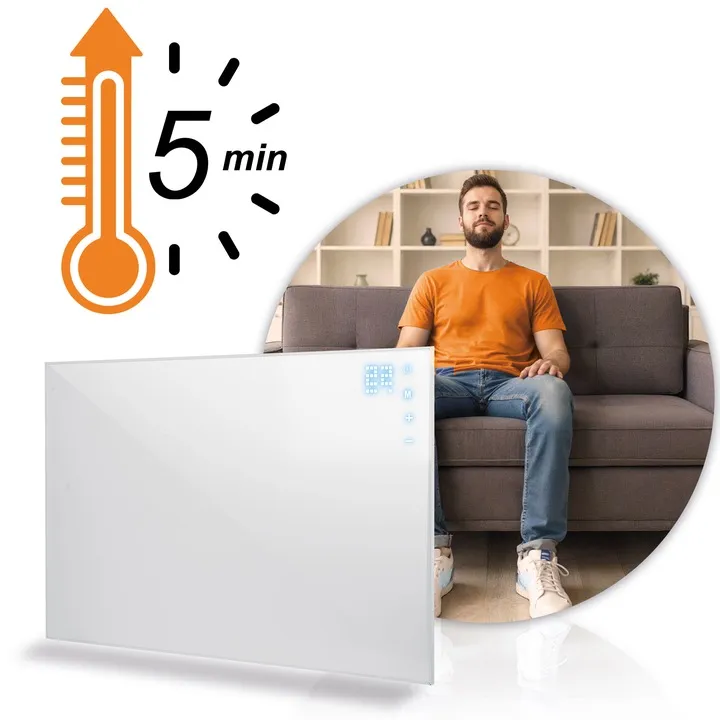 Elektromos fűtőpanel, Berdsen BD-987, fehér – 7. kép Elektromos fűtőpanel, Berdsen BD-987, fehér – 7. kép