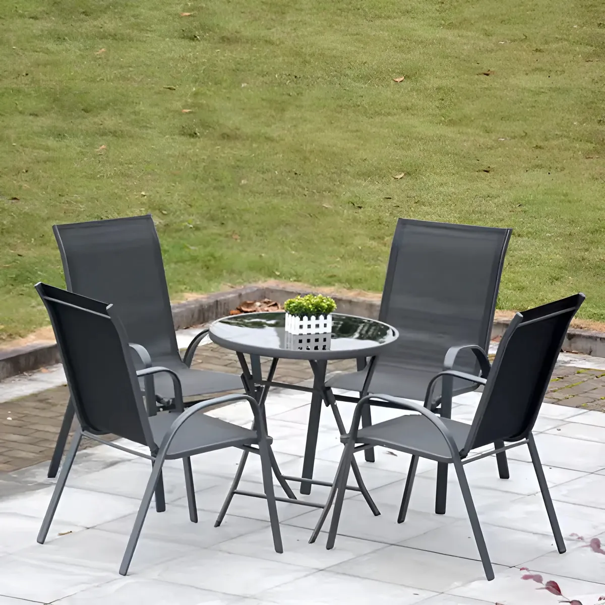 Kerti szék, MultiGarden SC-092KD, szürke – 2. kép Kerti szék, MultiGarden SC-092KD, szürke – 2. kép