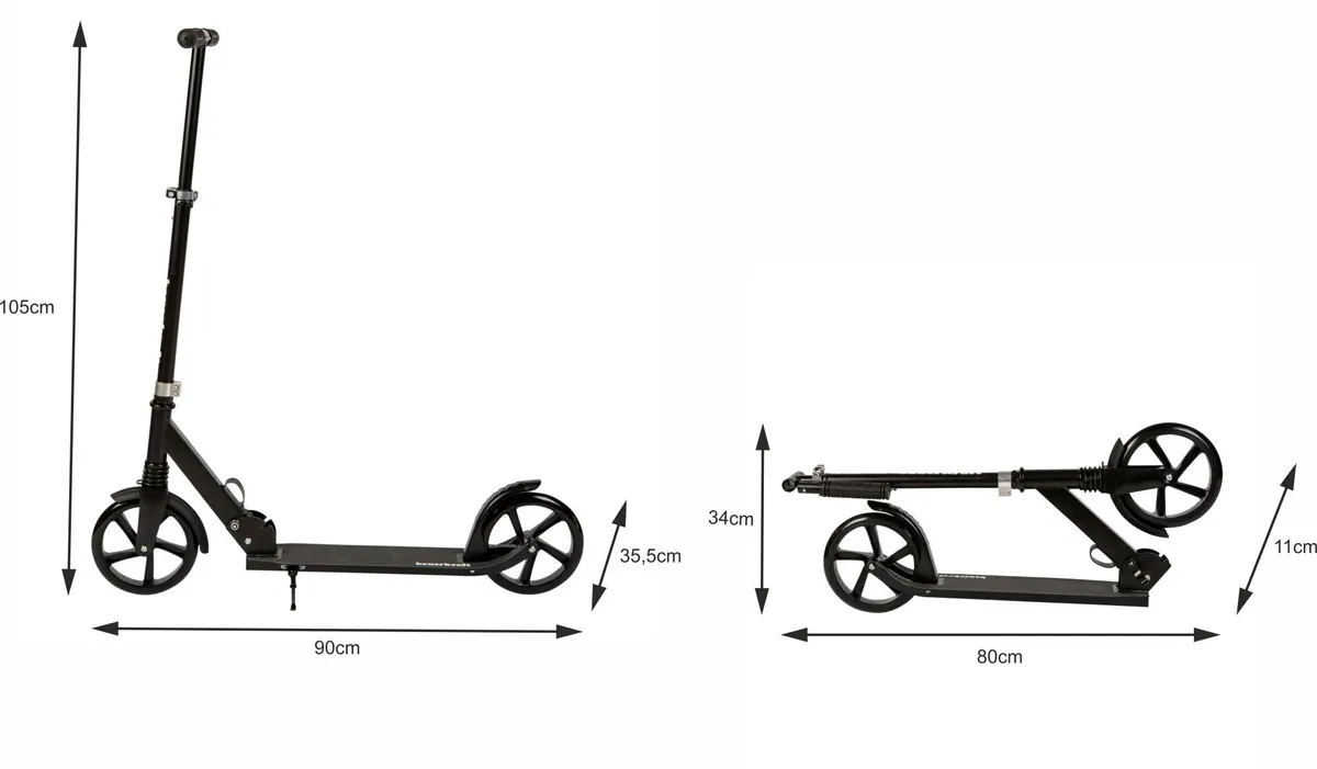 Klasszikus roller, Bauerkraft G-112, összecsukható – 5. kép Klasszikus roller, Bauerkraft G-112, összecsukható – 5. kép