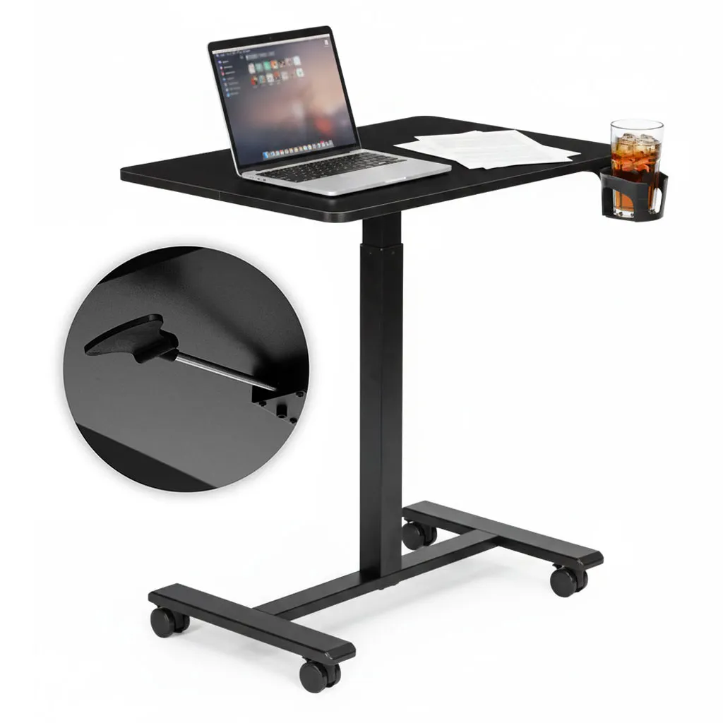 Laptopasztal, ModernHome JNI-PN01-1-1-NP, fekete – 1. kép Laptopasztal, ModernHome JNI-PN01-1-1-NP, fekete – 1. kép