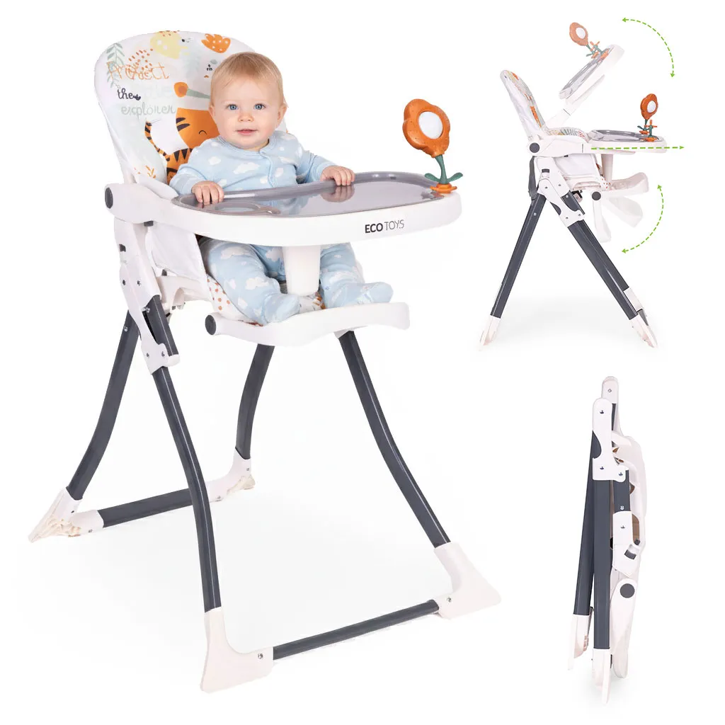 Etetőszék, ECOTOYS HC301-2402, összecsukható – 1. kép