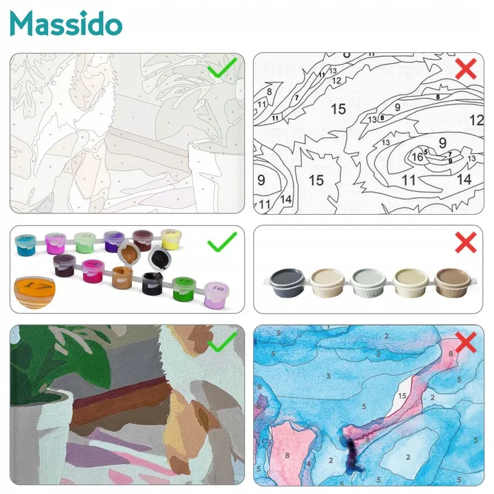 Számfestő készlet, Massido, Női portré – 7. kép Számfestő készlet, Massido, Női portré – 7. kép