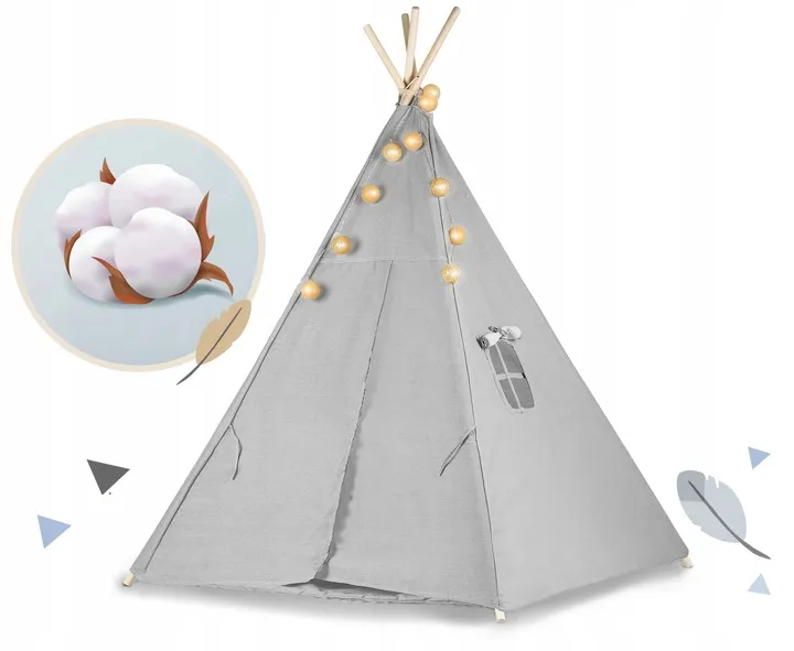 Gyereksátor, Nukido Tipi, fényfüzérrel – 5. kép