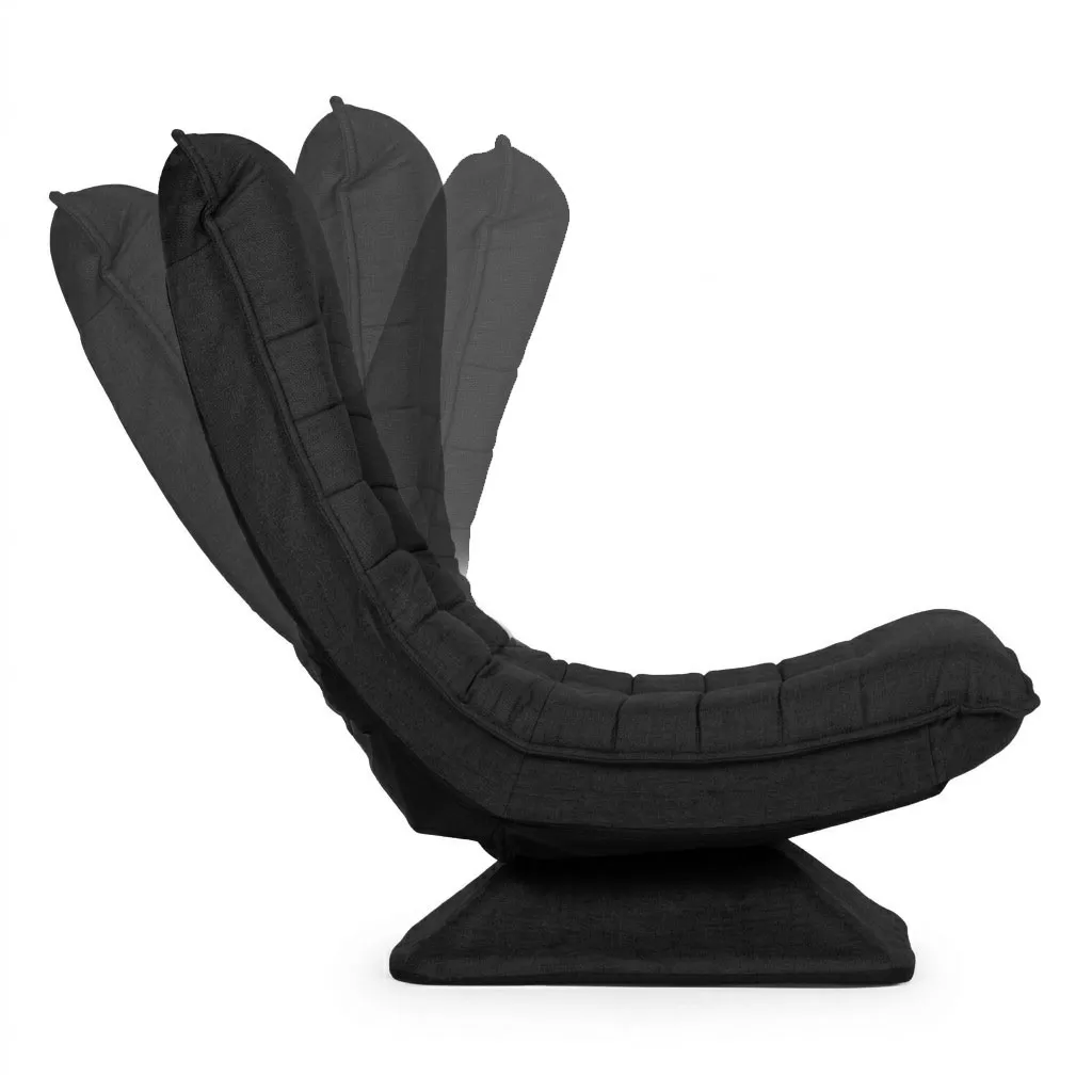 Pihenőfotel, ModernHome TH-CL-3, fekete – 3. kép Pihenőfotel, ModernHome TH-CL-3, fekete – 3. kép