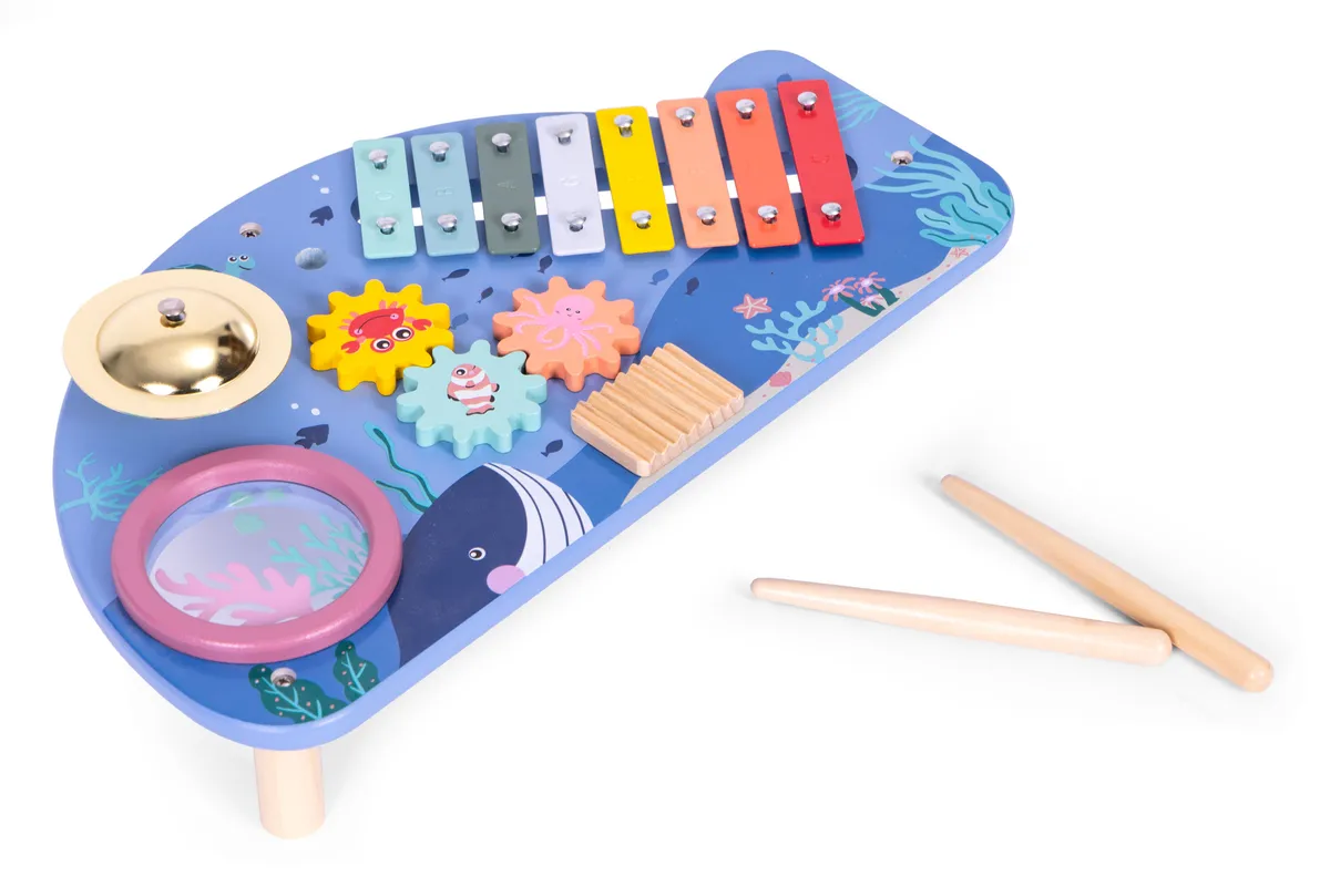 Zenélő játékasztal, ECOTOYS TL204013, 41 x 7 x 23,5 cm – 3. kép Zenélő játékasztal, ECOTOYS TL204013, 41 x 7 x 23,5 cm – 3. kép