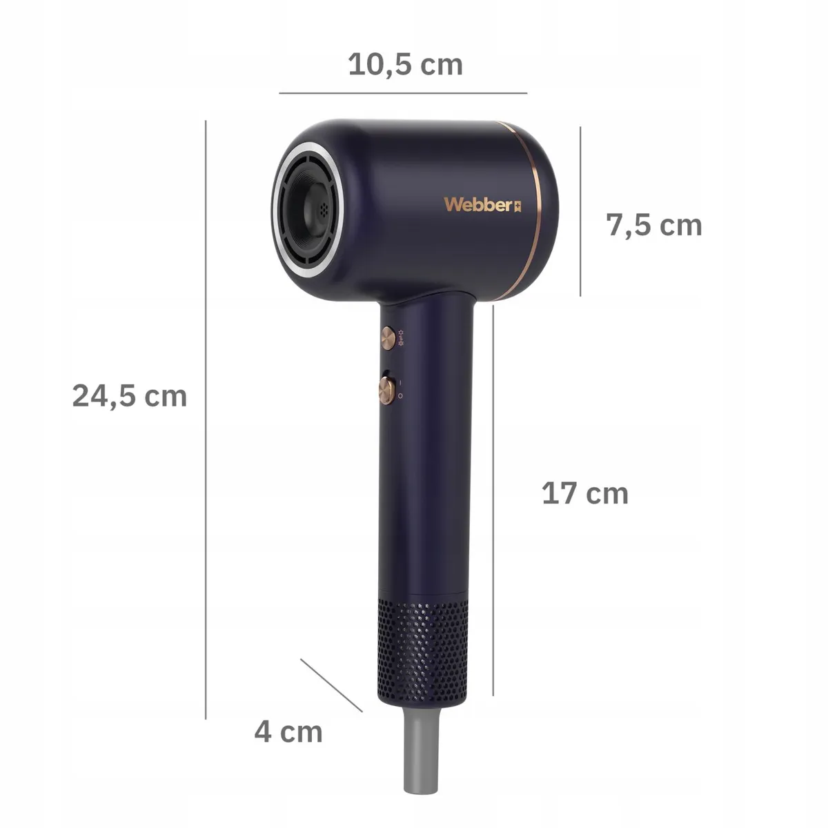 Hajszárító, Webber 05HD-1698, 1600 W – 6. kép Hajszárító, Webber 05HD-1698, 1600 W – 6. kép
