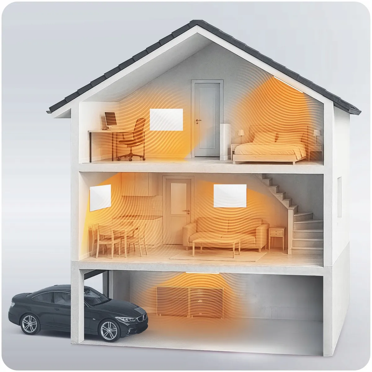 Elektromos fűtőpanel, Berdsen BD-987, fehér – 5. kép Elektromos fűtőpanel, Berdsen BD-987, fehér – 5. kép