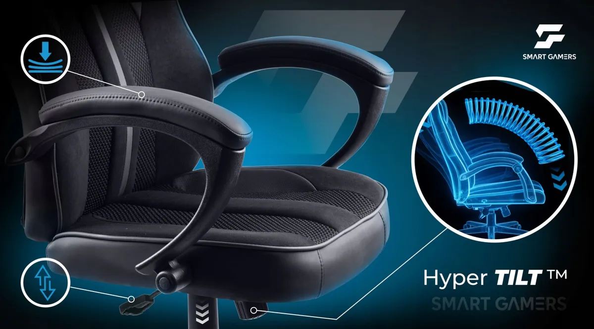 Master gamer szék kényelmes kartámaszokkal
