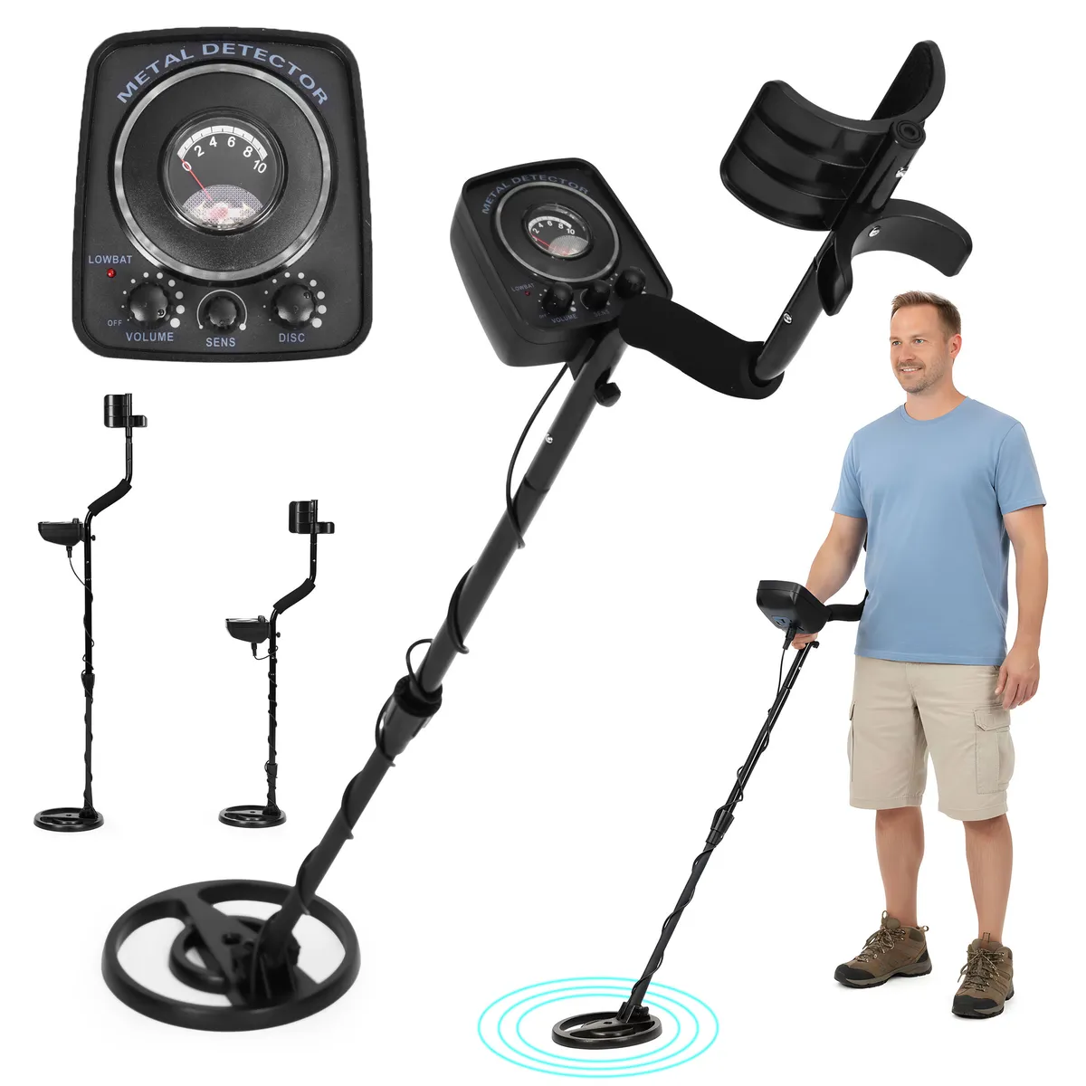 Fémdetektor, Multistore GC-1065, 88-113 cm – 1. kép Fémdetektor, Multistore GC-1065, 88-113 cm – 1. kép