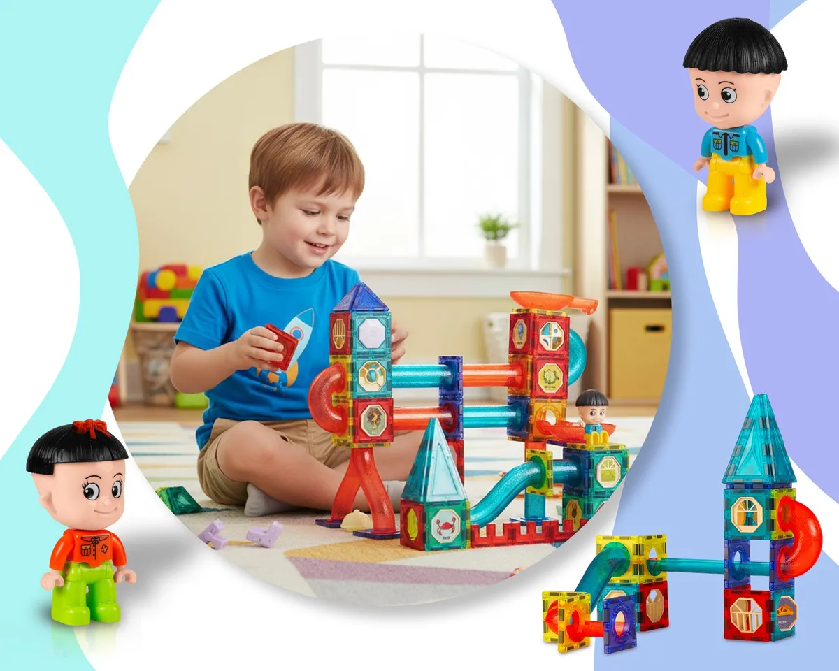 Mágneses játékkészlet, Ricokids RK-782, 150 db – 7. kép Mágneses játékkészlet, Ricokids RK-782, 150 db – 7. kép