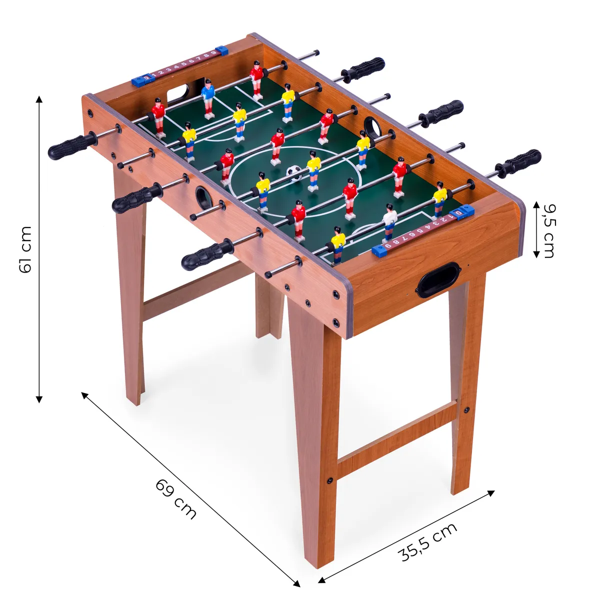 Csocsóasztal, ECOTOYS HM237400, zöld/fa – 5. kép