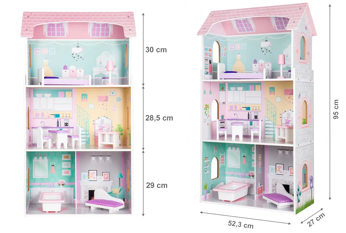 Fa babaház, ECOTOYS 4121, Jagodowa rezidencia – 7. kép