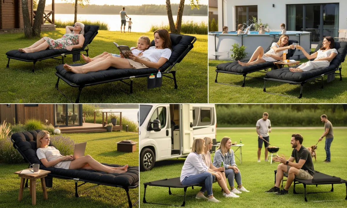 Napozóágy, Sofotel ChillWell Dream, fekete – 5. kép Napozóágy, Sofotel ChillWell Dream, fekete – 5. kép