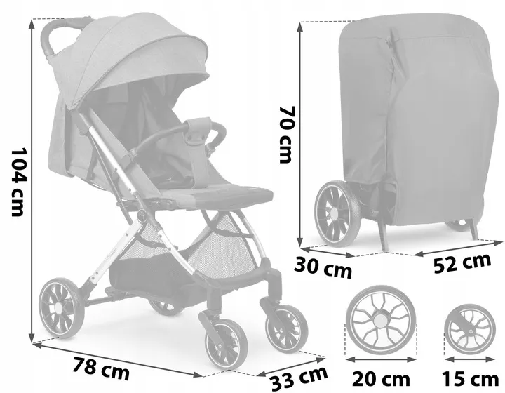 Babakocsi, Nukido Paseo, szürke – 15. kép Babakocsi, Nukido Paseo, szürke – 15. kép