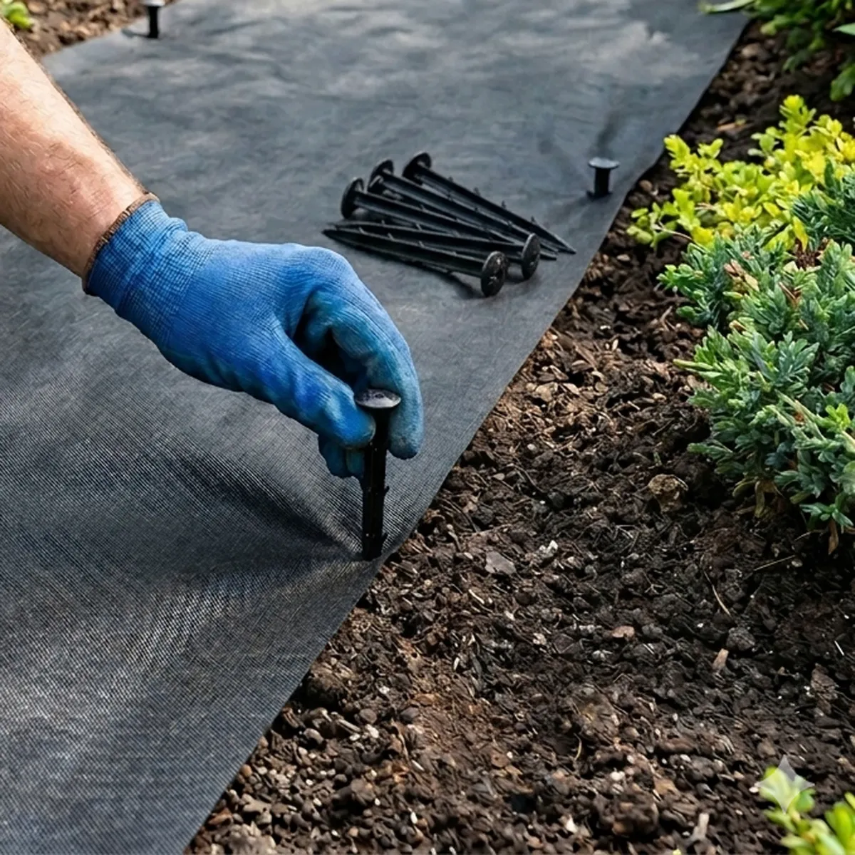Geotextília rögzítőtüske, MultiGarden PEG50-15, fekete – 2. kép Geotextília rögzítőtüske, MultiGarden PEG50-15, fekete – 2. kép