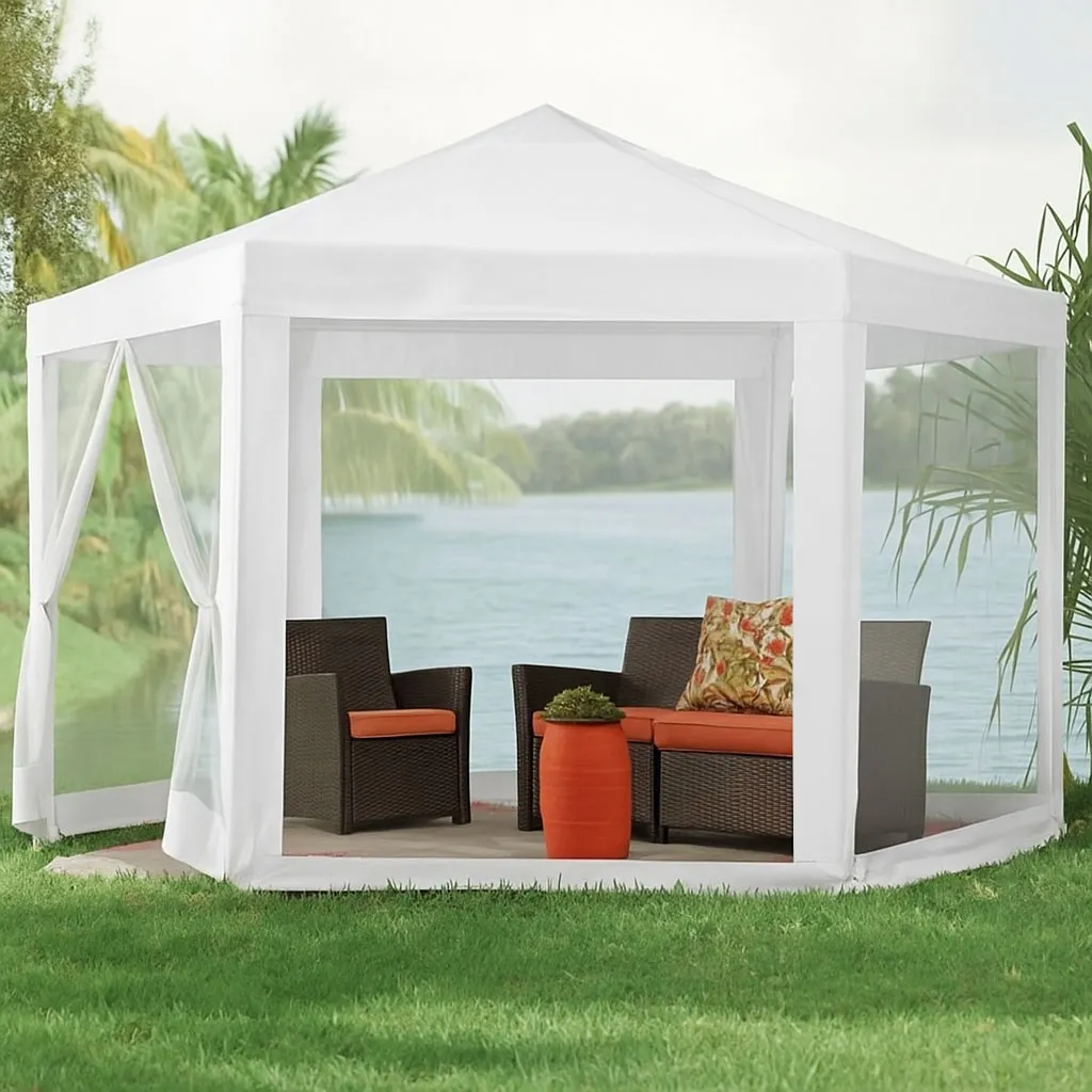 Kerti pavilon, MultiGarden PAW 2X2X2 N-W, fehér – 2. kép