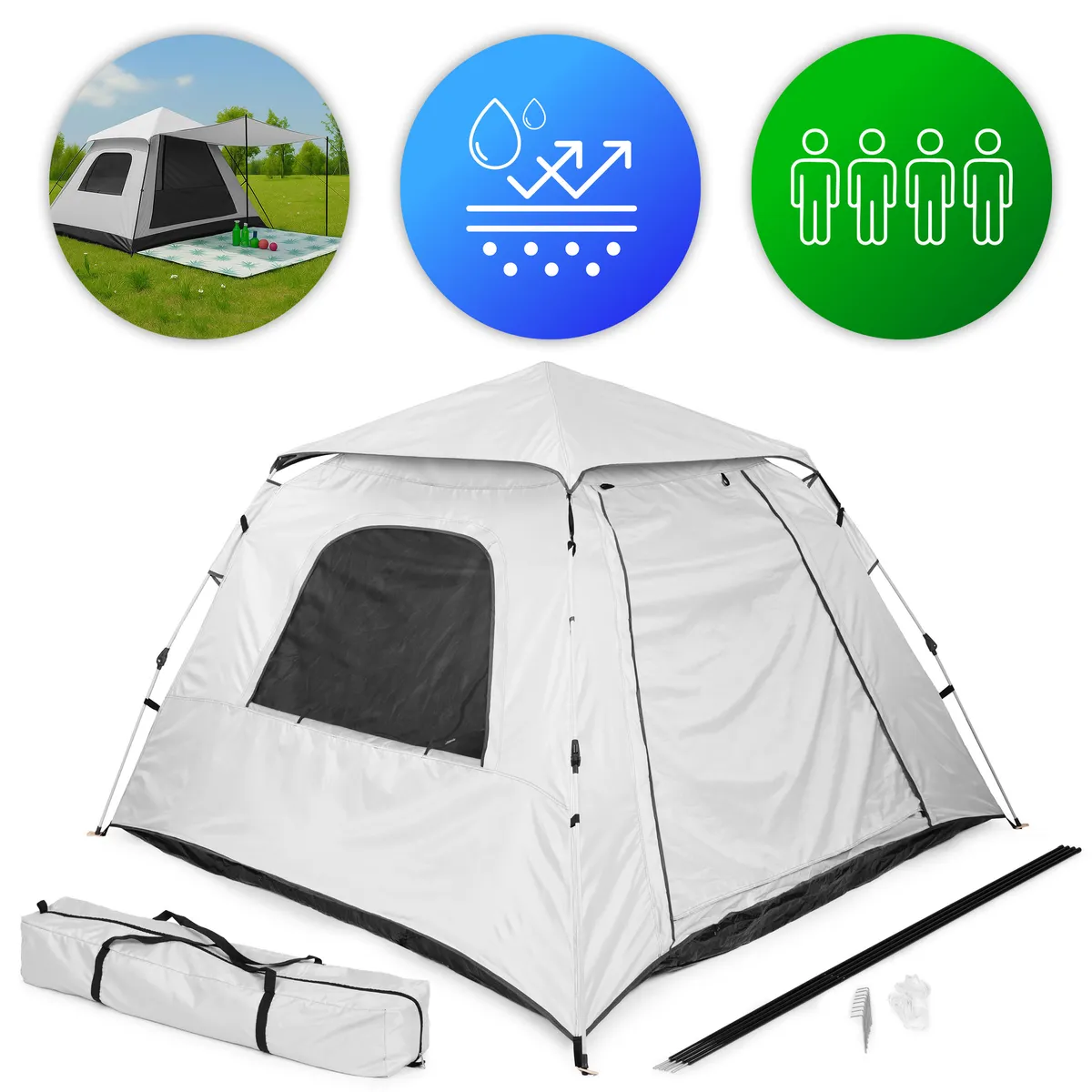 Kemping sátor, MultiGarden CT-006-BG, 240 x 240 x 155 cm – 1. kép