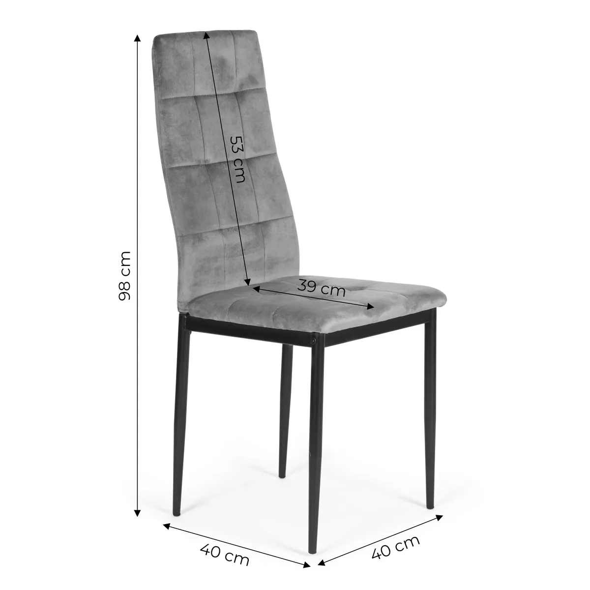 Étkezőszék, ModernHome F261-3KD, 4 db – 5. kép Étkezőszék, ModernHome F261-3KD, 4 db – 5. kép