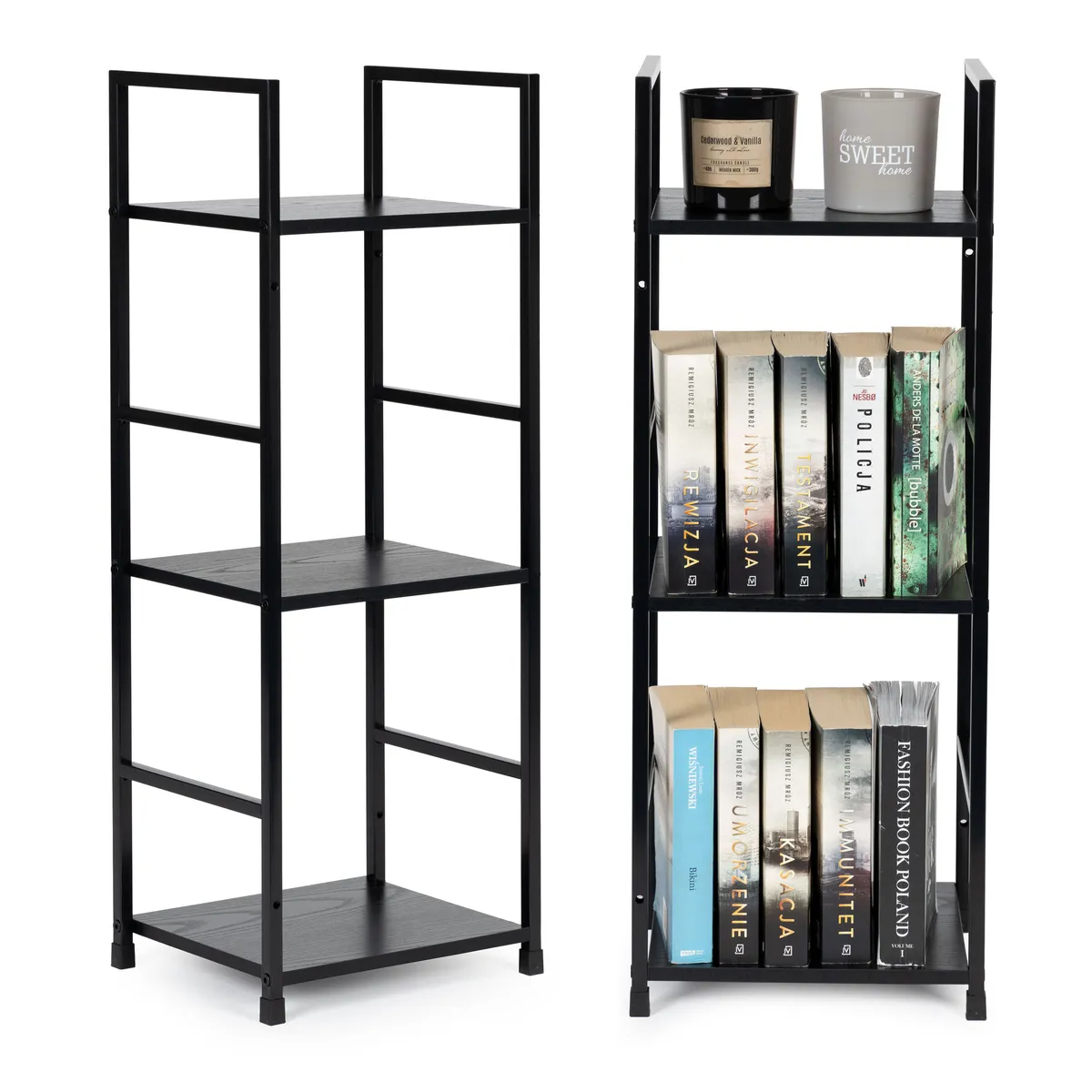 Könyvespolc, ModernHome CWJ302480L, 80 x 29 x 23,5 cm – 1. kép Könyvespolc, ModernHome CWJ302480L, 80 x 29 x 23,5 cm – 1. kép